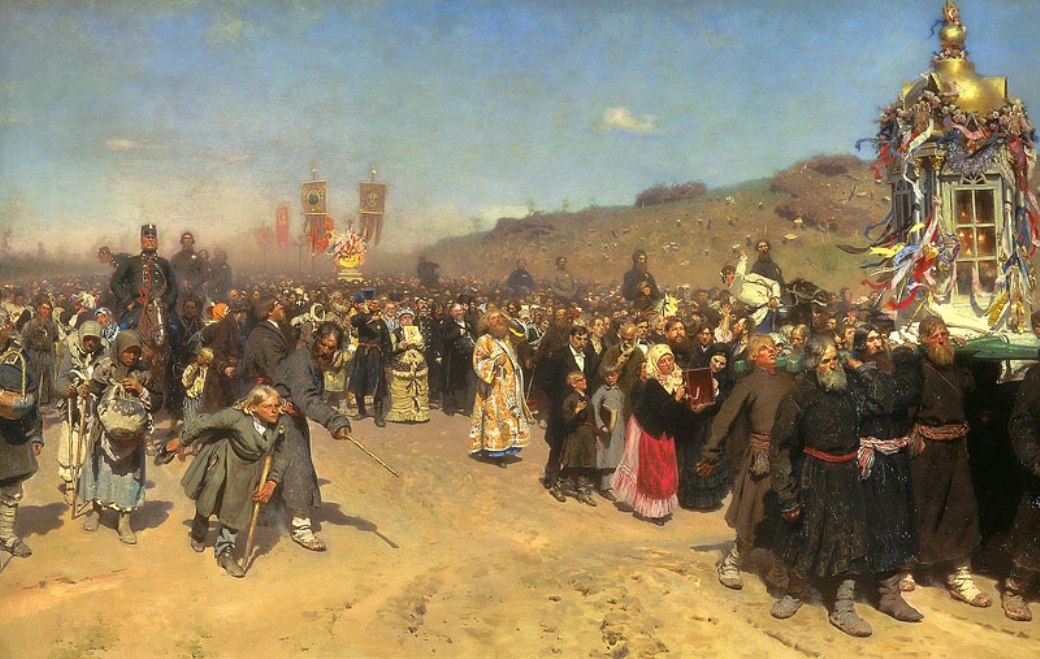 موكب ديني في محافظة كورسك - Krestny Khod (Religious Procession) in Kursk Gubernia موكب ديني في محافظة كورسك - Krestny Khod (Religious Procession) in Kursk Gubernia - مقهى جرير الثقافي