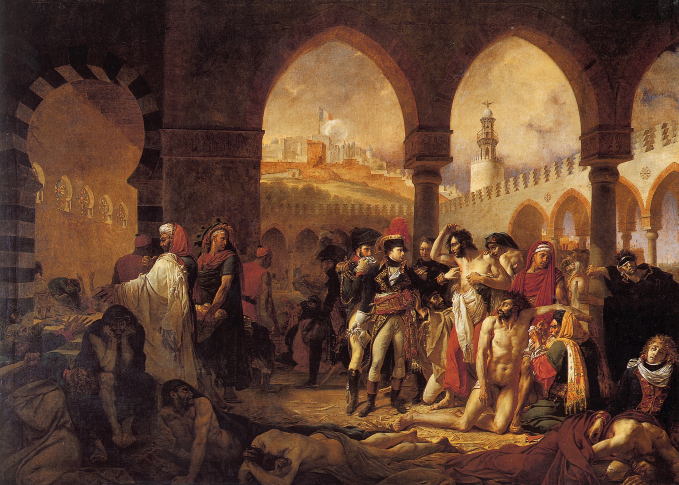 بونابرت يزور ضحايا الطاعون في يافا - Bonaparte Visiting the Plague Victims of Jaffa بونابرت يزور ضحايا الطاعون في يافا - Bonaparte Visiting the Plague Victims of Jaffa - مقهى جرير الثقافي
