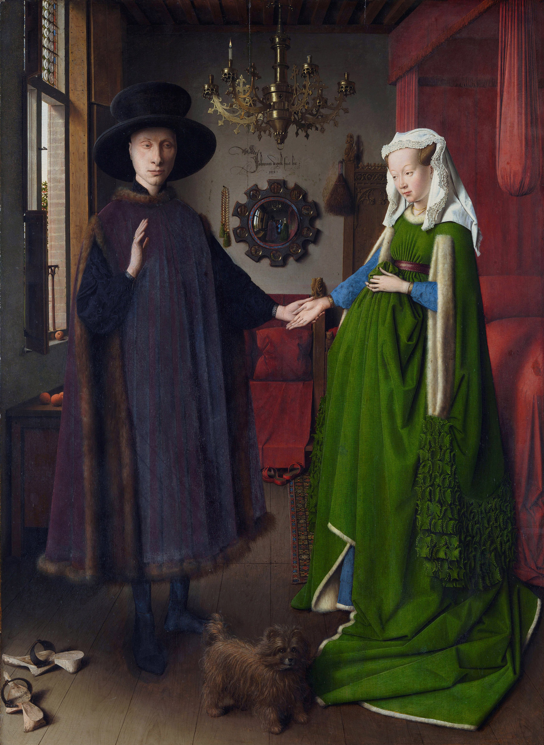 لوحة أرنولفيني - Arnolfini Portrait لوحة أرنولفيني - Arnolfini Portrait - مقهى جرير الثقافي