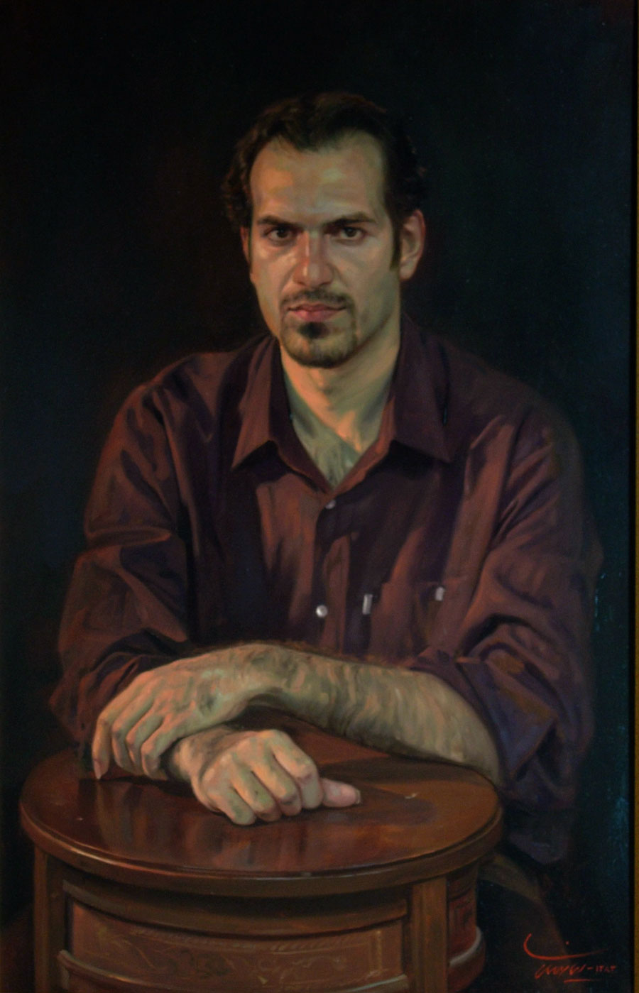 بورتريه لشاب - Portrait of a young man - مقهى جرير الثقافي