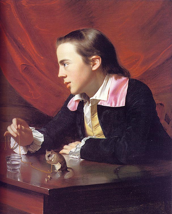 فتى مع السنجاب (هنري بيلهام) - Boy with Squirrel (Henry Pelham) - مقهى جرير الثقافي