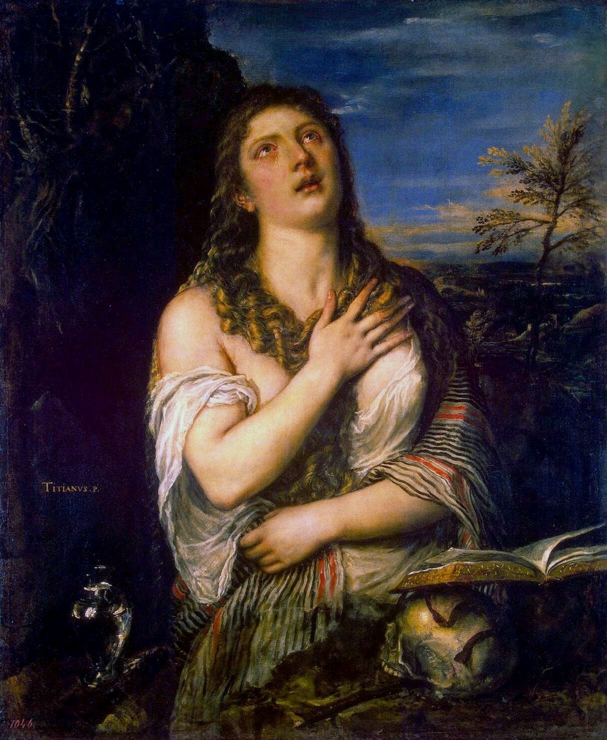 التائب القديسة مريم المجدلية - Penitent St. Mary Magdalene - مقهى جرير الثقافي