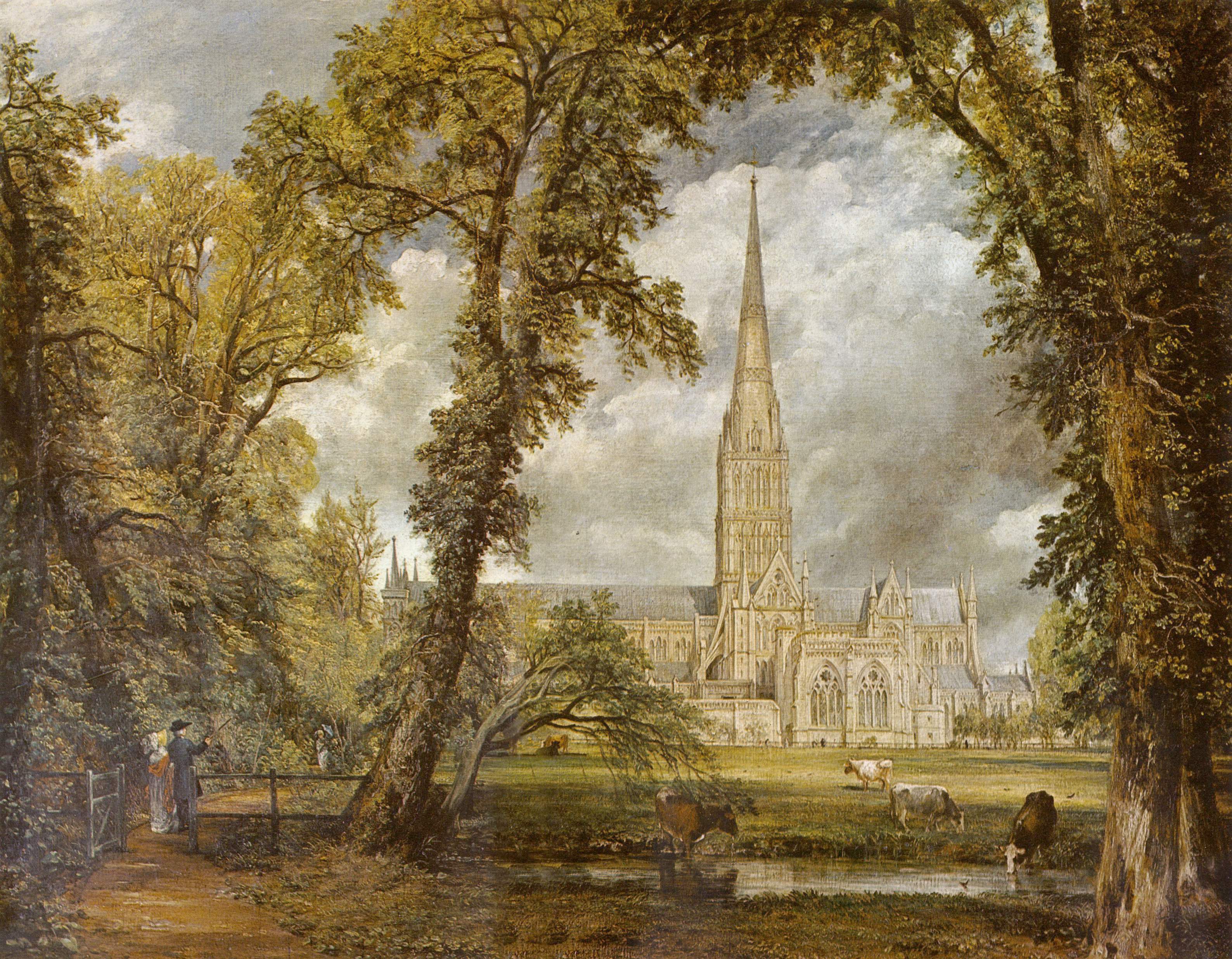 منظر لكاتدرائية سالزبوري من أراضي الأسقف - View of Salisbury Cathedral from the Bishop's Grounds منظر لكاتدرائية سالزبوري من أراضي الأسقف - View of Salisbury Cathedral from the Bishop's Grounds - مقهى جرير الثقافي