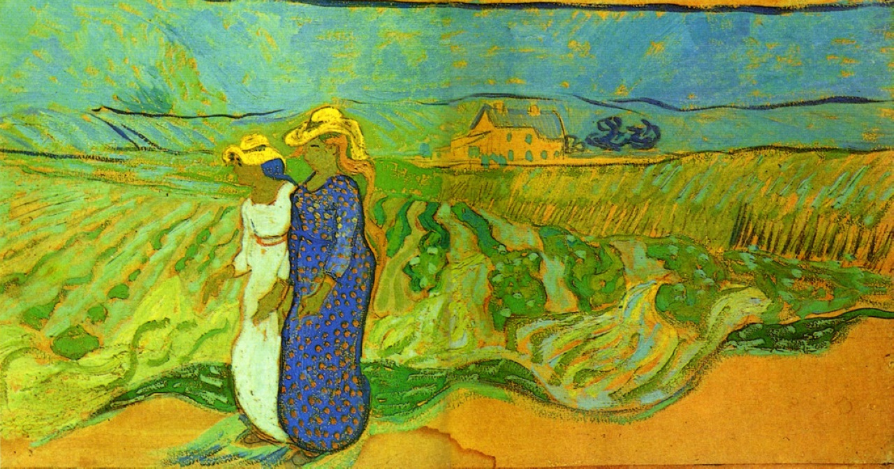 امرأتان تعبران الحقول - Two Women Crossing the Fields امرأتان تعبران الحقول - Two Women Crossing the Fields - مقهى جرير الثقافي